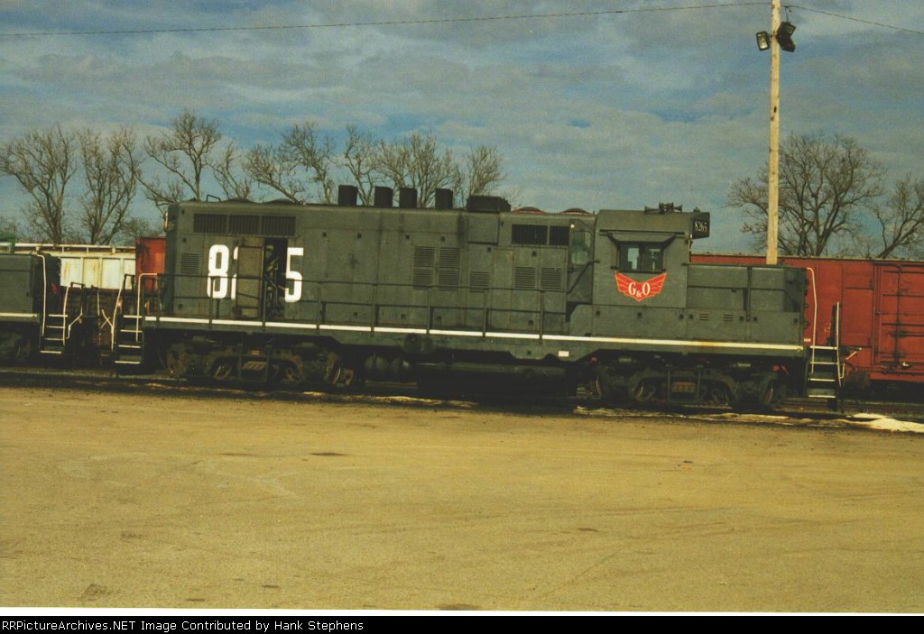 AGLF 8265 was a GP10 in G&amp;O colors in the early 1990s.  This unit carried the then standard charcoal color and billboard numbers justified to the long hood end